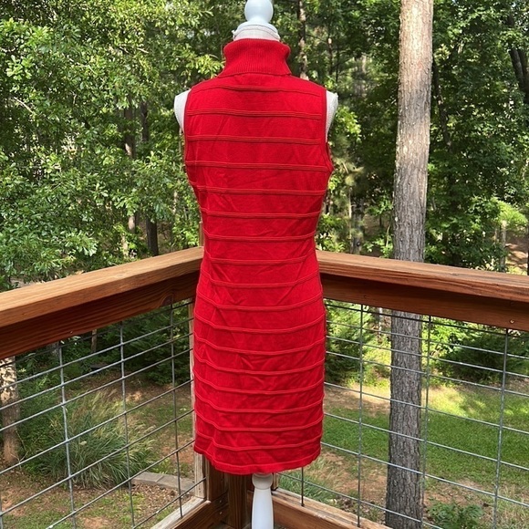 Marvin Richards Sleeveless Stretchy Ribbed Cowl Neck Dress Form Fitting Size M - Picture 4 of 5